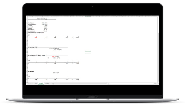 Anleihenbewertung I Excel Vorlage I Excelpedia.
