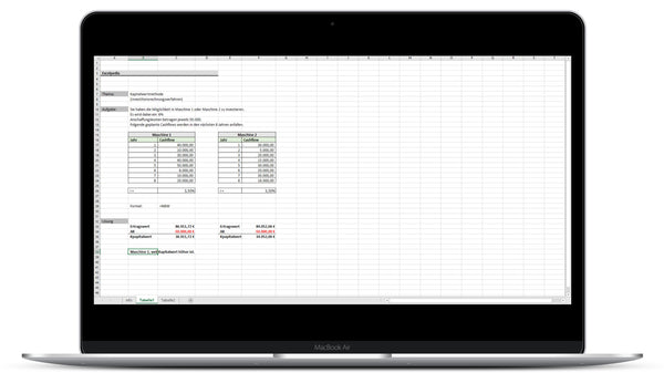 Kapitalwertmethode I Excel Vorlage I Excelpedia.