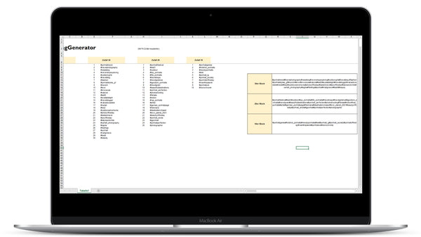 Hashtag Zufallsgenerator I Excel Vorlage I Excelpedia.