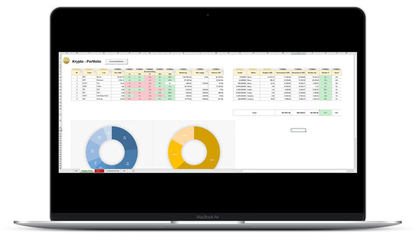 Krypto-Portfolio I Excel Vorlage I Excelpedia.