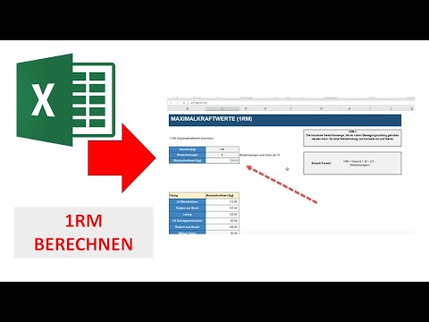 Maximalkraftwerte (1RM) bei Fitnessübungen