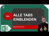 Alle Tabellenblätter per Makro einblenden