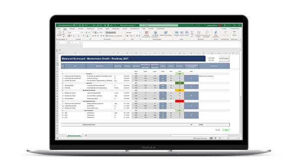 Balanced Scorecard I Excel Vorlage I Excelpedia.