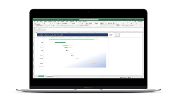 Gantt Chart I Excel Vorlage I Excelpedia.