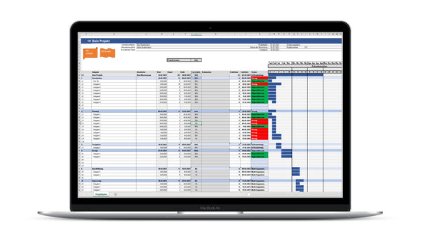 Projektplan I Excel Vorlage I Excelpedia.