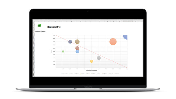 Risikoportfolio und Risikomatrix I Excel Vorlage I Excelpedia.