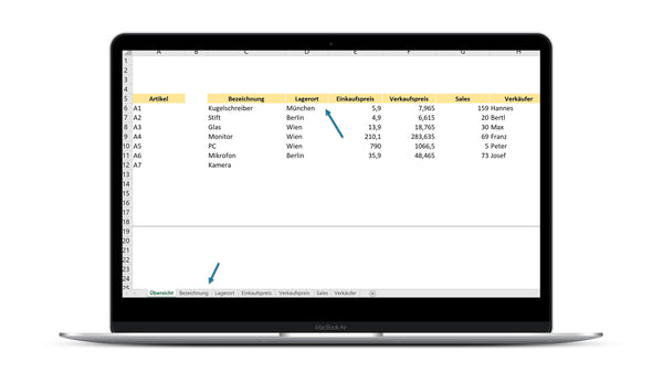 SVERWEIS mit Dynamischer Matrix in andere Tabellenblätter I Excel Vorlage I Excelpedia.